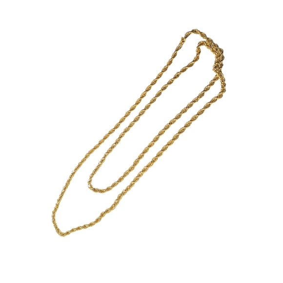 Elegant Gold Rope Chain Necklace - Picture 4 of 4